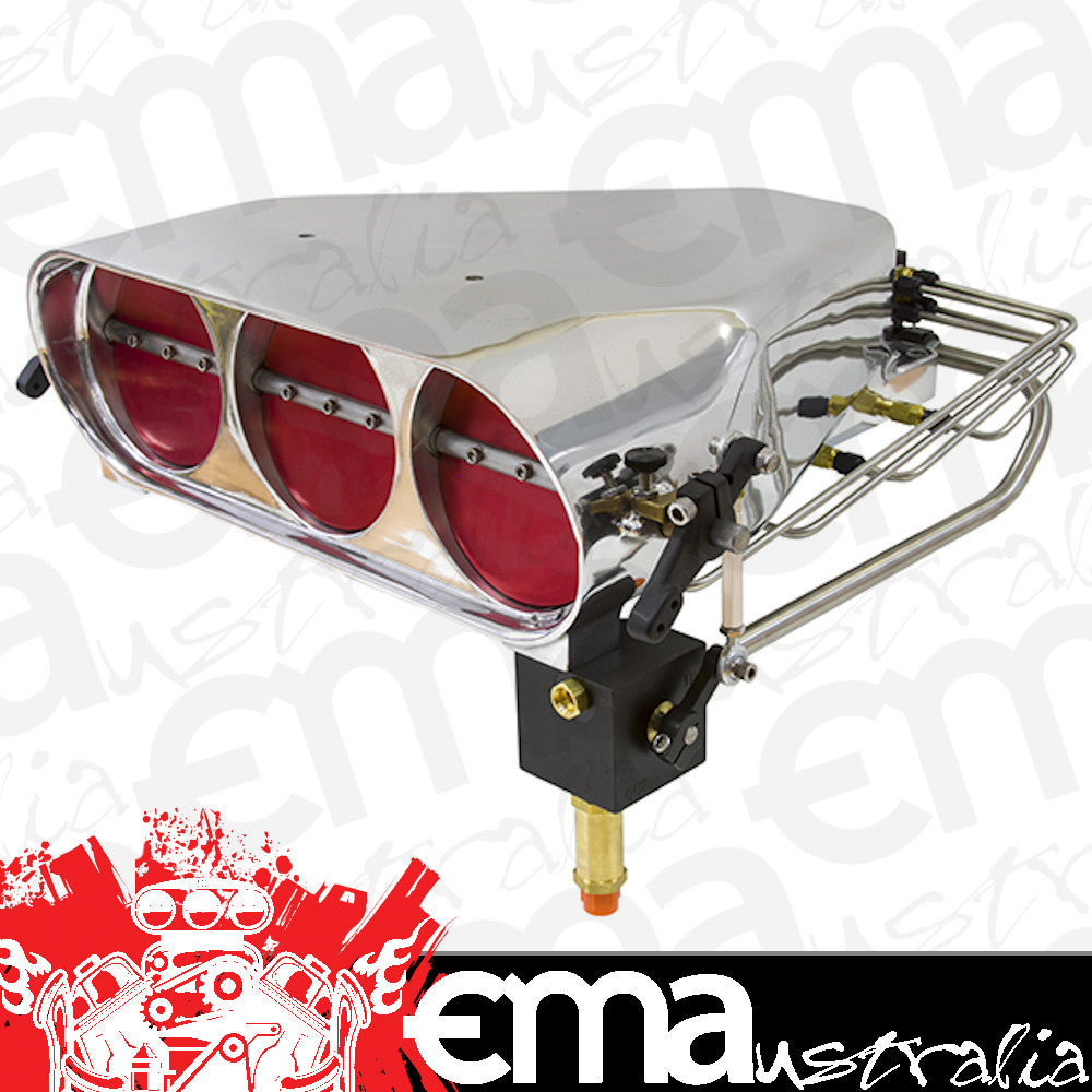 Enderle EN1004 Aluminium "Birdcatcher" Injector Hat Complete w/ Fuel Systen suit Alcohol / Methanol w/ Square Metering Valve