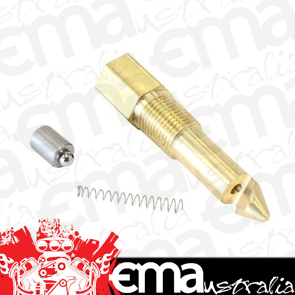 Enderle EN7130A Ball Check Port Short Body 15 PSI Incl Short Brass Port Body Spring Ball & Cup