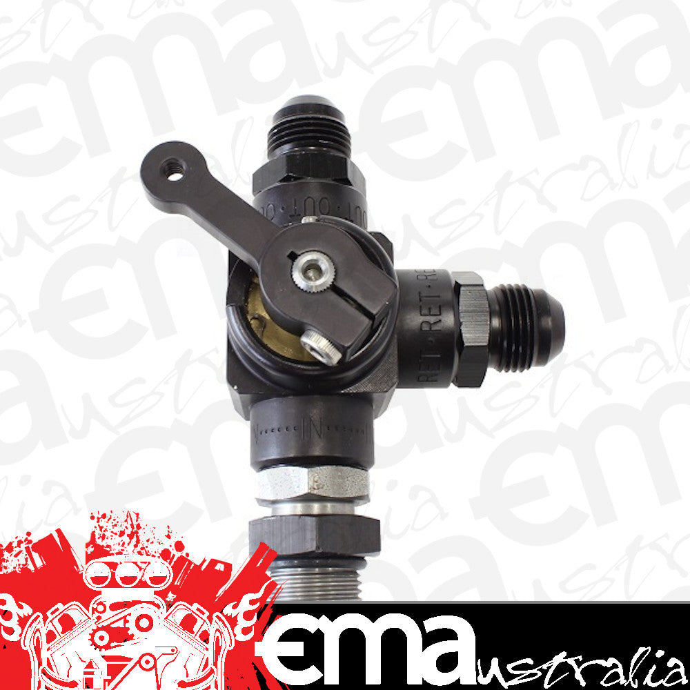 Enderle EN85310 3-Way Shut Off Valve -10an Inlet & Outlet w/ -6an Return