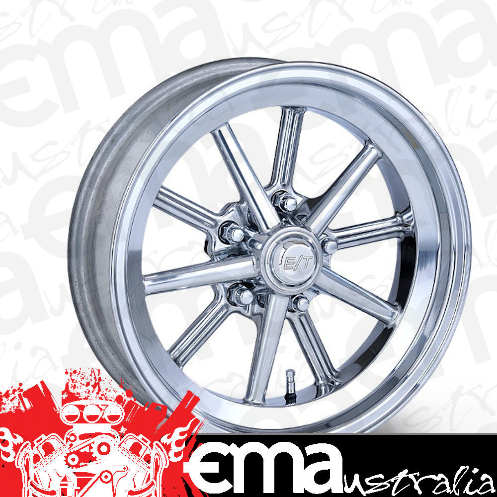Team Three Wheels ET56XPP47 1 Piece E-T Gasser Polished Rim 10 Spoke 15" X 6" X 3-3/4" Bs w/ 5 X 4.75" Bc