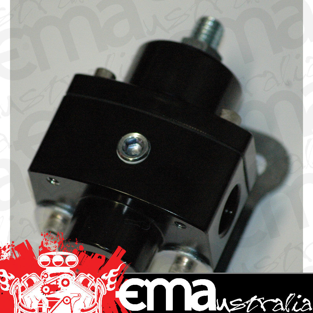 Endurotec EW22205 Fuel Pressure Regulator 3/8Npt x 3 Port 4.5-14 Psi 1/8Npt Gauge Port