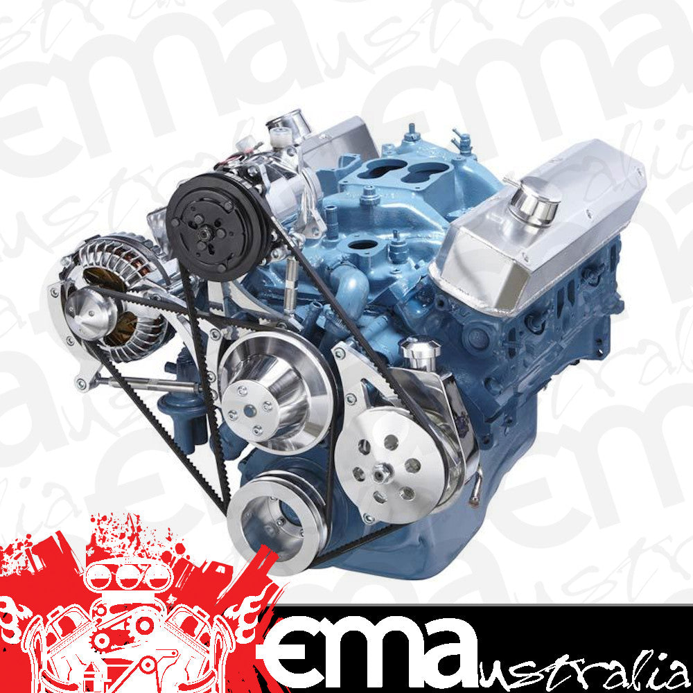 CVF 360-AC-SYSTEM Chrysler Small Block Power Steering A/C & Alternator System 318 340 & 360