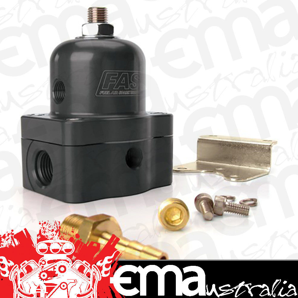 FAST FAST307030 EFI Fuel Pressure Regulator 30-70 Psi X2 -6An Inlet/Outlet & X1 -6An Return w/ 1/8" Vacuum Port