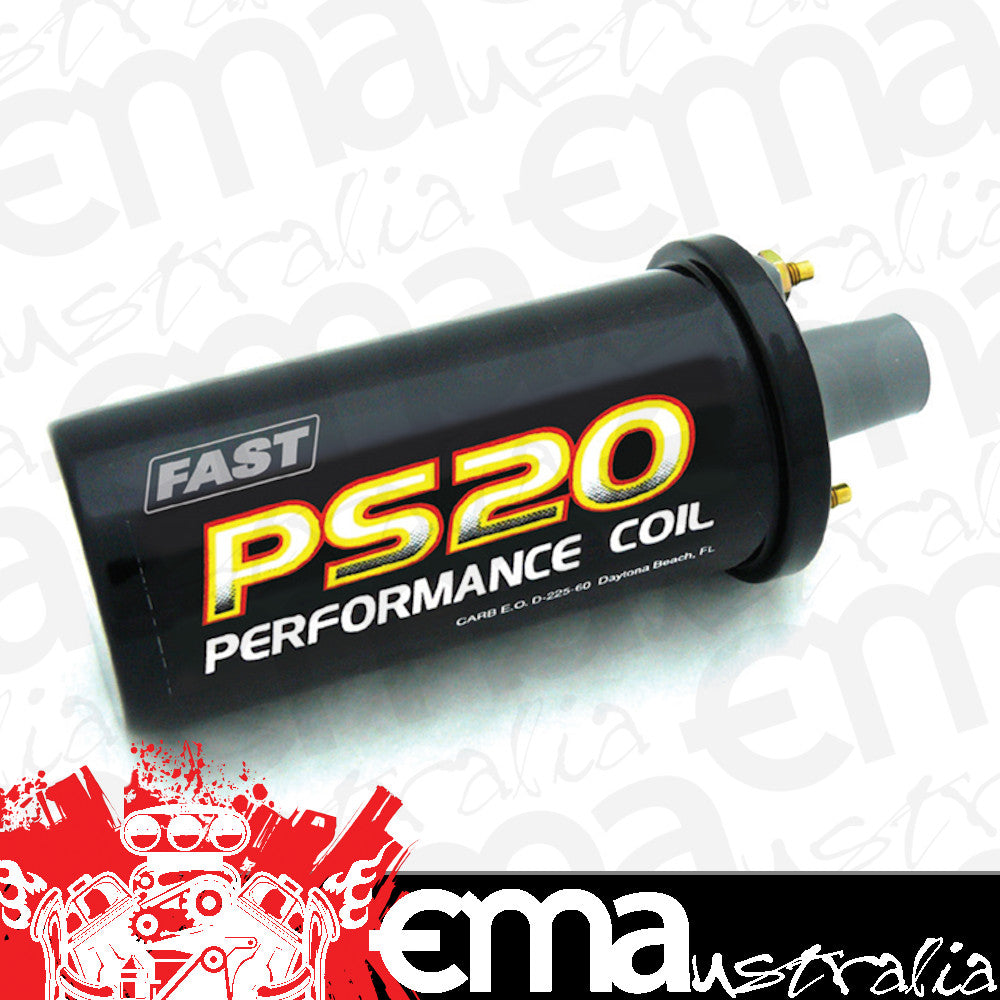 FAST - Fuel Air Spark Technology FAST730-0020 Ps20 Ignition Coil Round Canister Style Black Finish