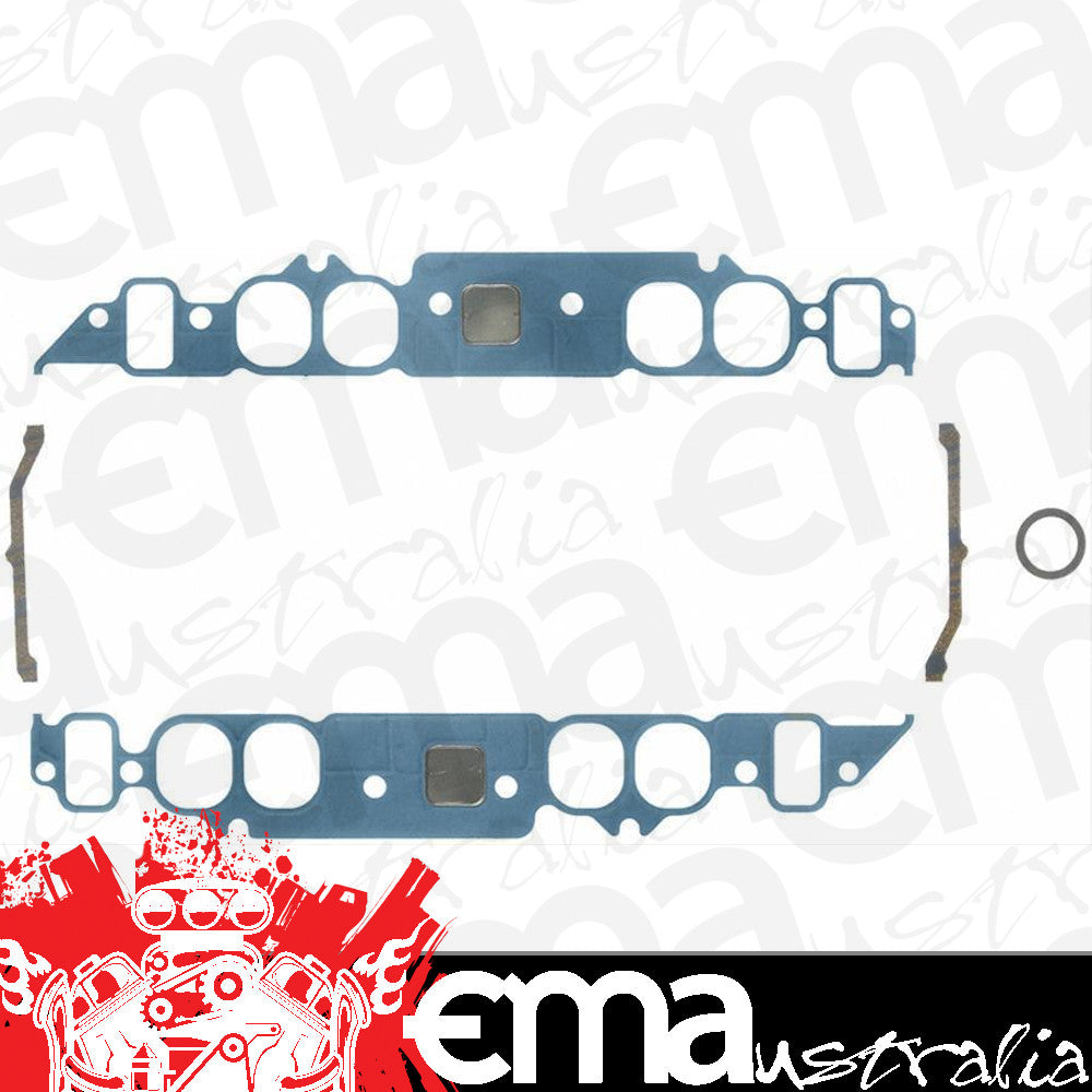 Suit Chevy big block Mark IV 396-454 C.I.D. & Gen V/VI 454 C.I.D Chev BB Steel Laminate Intake Gasket Set 1.82" X 2.05".060" Fel-Pro Gaskets FE1210