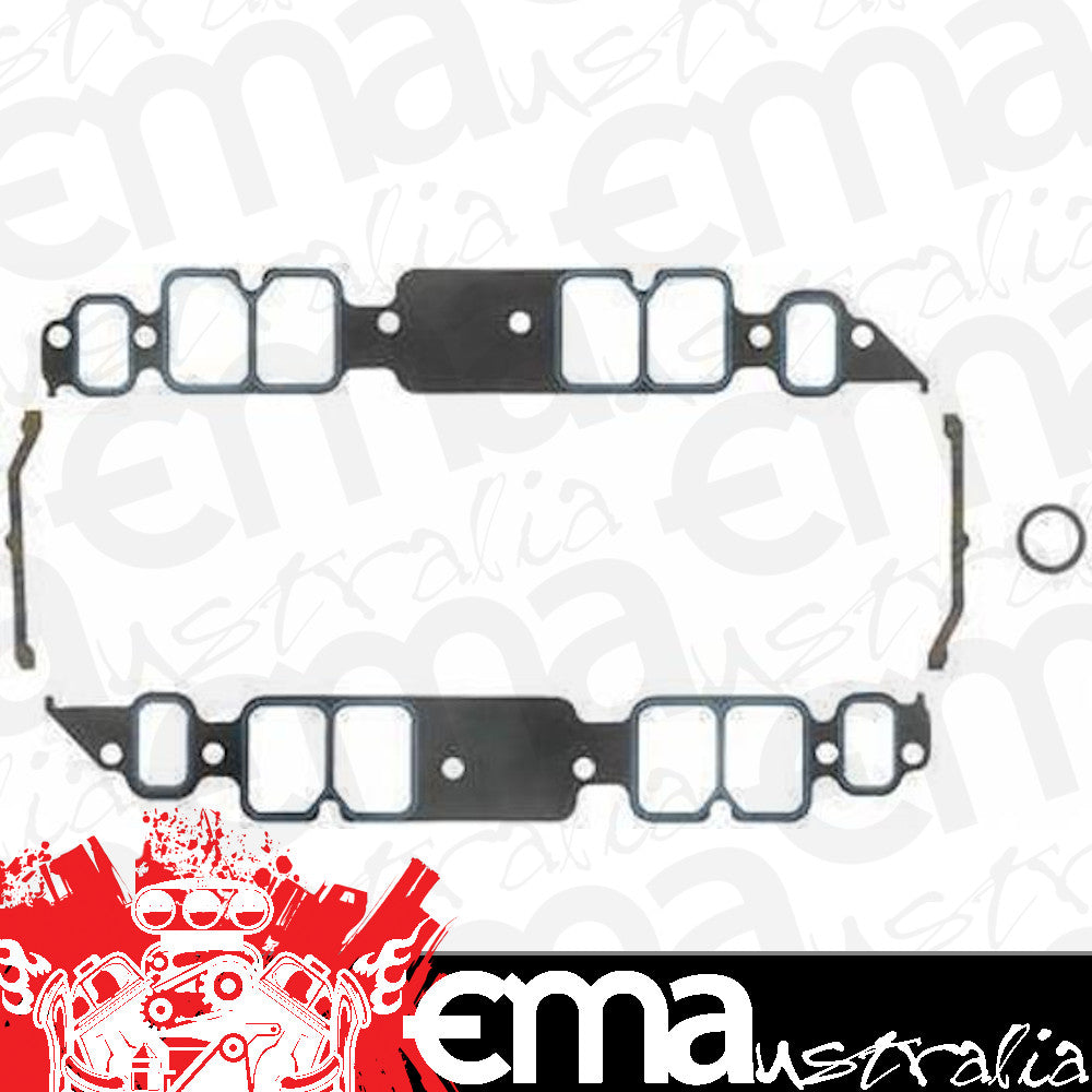 Chev Big Block Mark IV, Gen V, Gen VI Fits most aftermarket manifolds with rectangular ports that have upper bolts at intake ports. Also fits Brodix BB-1, 2, 2X, 3, and 4 series
