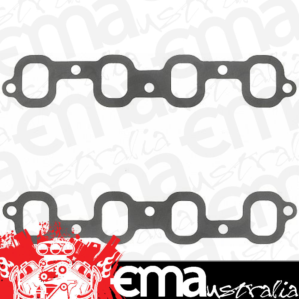 Fel-Pro Gaskets FE1237-4 Composite Intake Manifold Gasket Set Suit SB Chev SB2 Mirror Port 1.40" X 1.90" .090"
