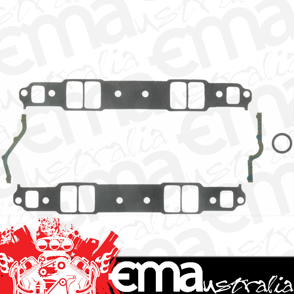Suit Chevy small block 262-400 C.I.D. V8 Chev SB Intake Manifold Gasket Set 1.31" X 2.21".120 Fel-Pro Gaskets FE1266