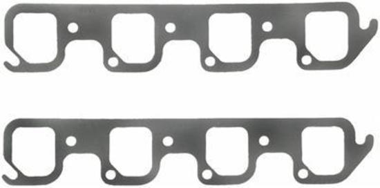 Fel-Pro Gaskets FE1416 Ford 351C 4V Heads Perforated Steel Exhaust Gasket Set 1.89" X 2.19"
