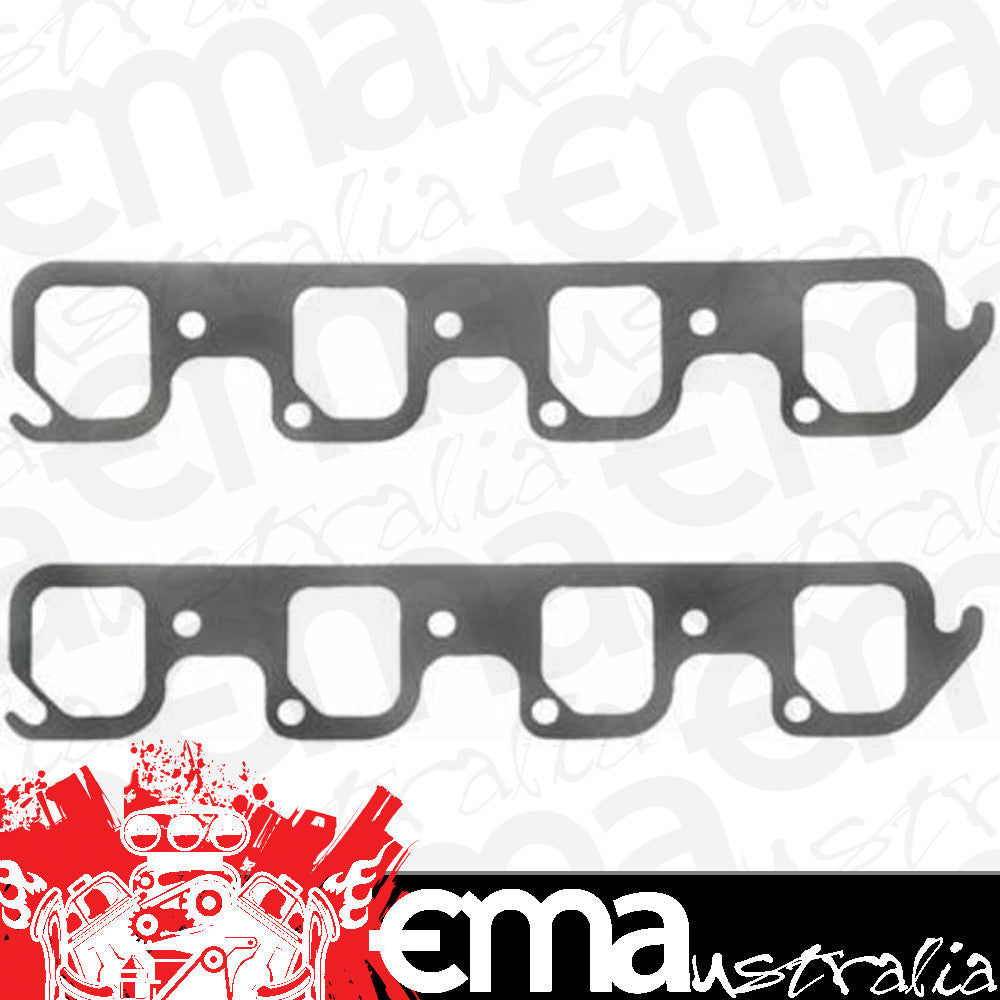 Fel-Pro Gaskets FE1416 Ford 351C 4V Heads Perforated Steel Exhaust Gasket Set 1.89" X 2.19"