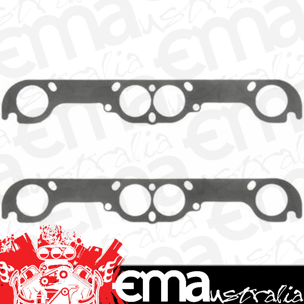 Fel-Pro Gaskets FE1483 Perforated Steel Exhaust Gasket Set Suit SB Chev 18Ç÷ Adapter Plate 2.00" Round