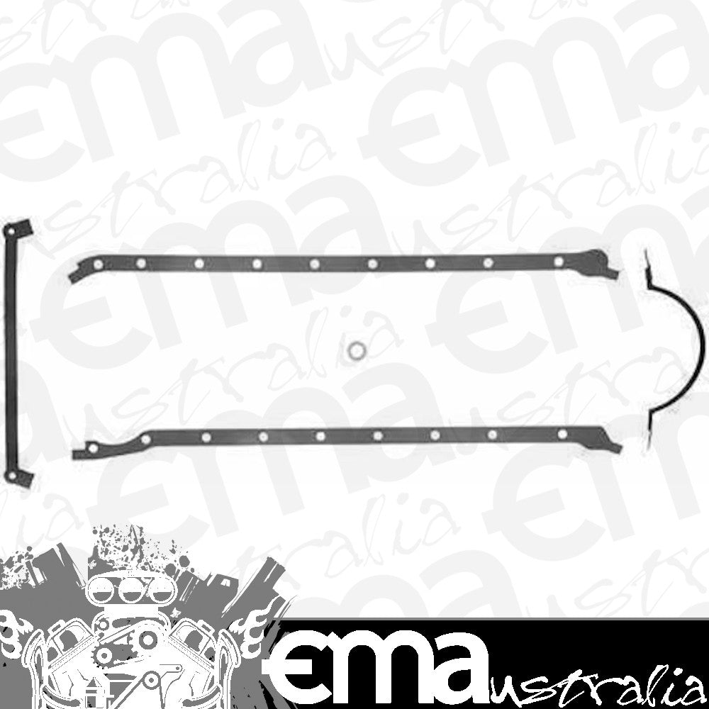 Chev Big Block Mark IV 427-454 C.I.D 2 Piece Rubber Coated Oil Pan Gasket Mkiv Fel-Pro Gaskets FE1804