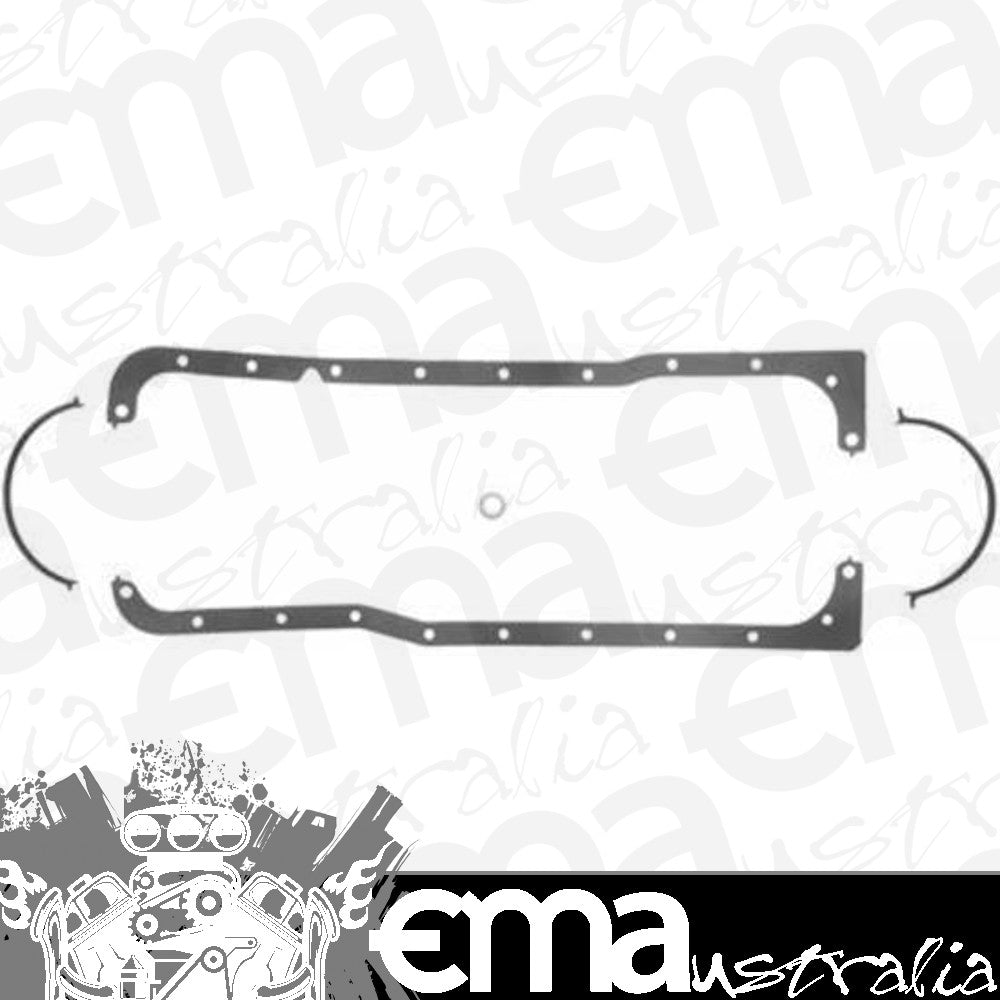 Ford Windsor 351 C.I.D 1962-'93 Gasket Material: Rubber coated fiber Fibre Oil Pan Set Suit SB 351W Fel-Pro Gaskets FE1810