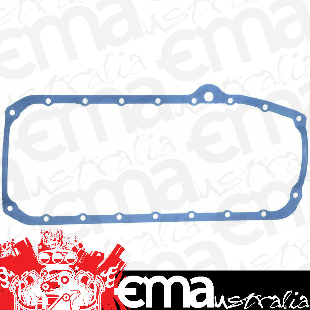 Suit Chev small block Gen 1 267-400 C.I.D. V8 1-Piece Rubber Oil Pan Gasket SB 1975-79 L/H Dipstick Fel-Pro Gaskets FE1880