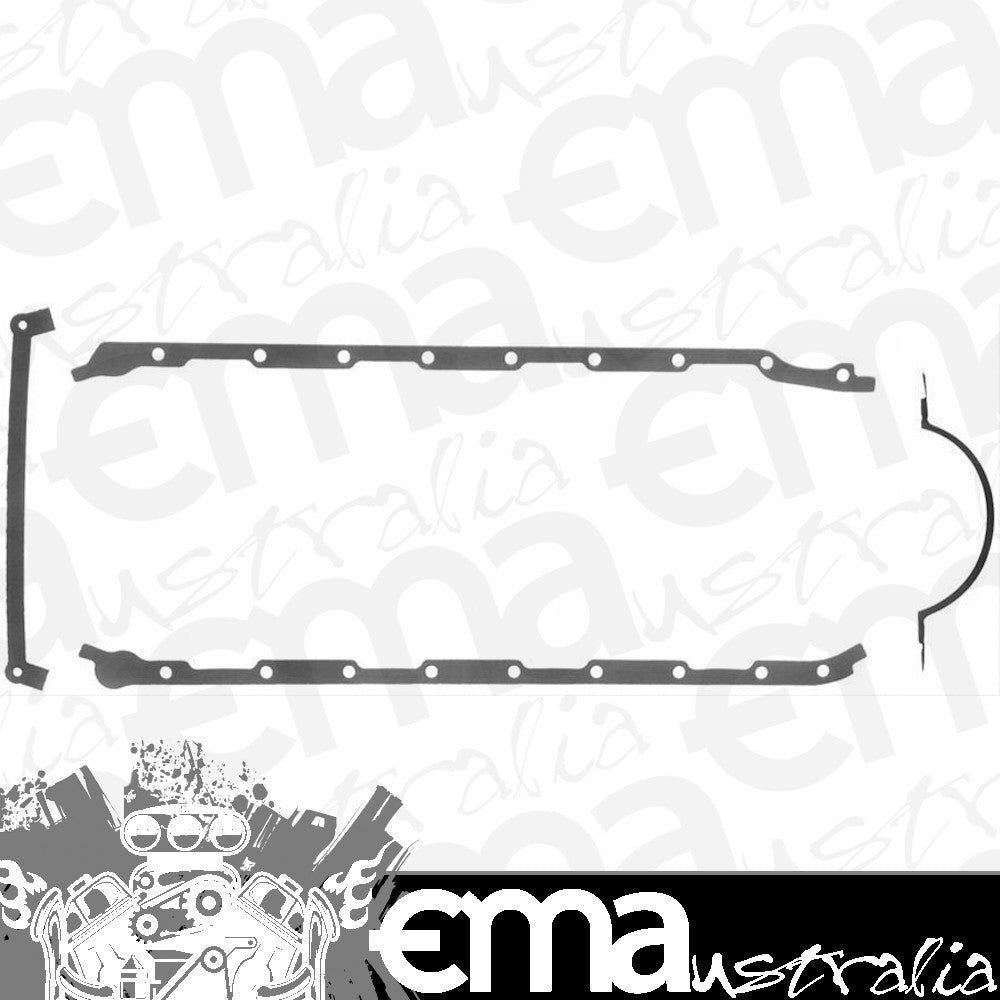 Suit Chevy big block Mark IV 386-454 C.I.D. 1985-'90 Oil Pan Gasket Set With Steel Core Chev BB 396-454 Fel-Pro Gaskets FE1893