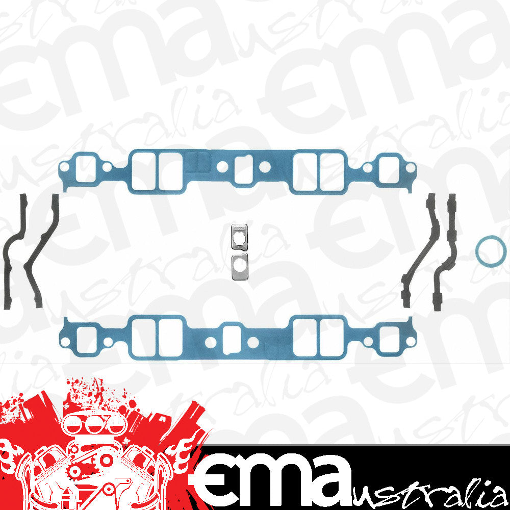 Chevy small block Gen I 262-400 C.I.D. V8 1965-85 Intake Manifold Gasket Set Suit Chev SB Fel-Pro Gaskets FEMS90314-2
