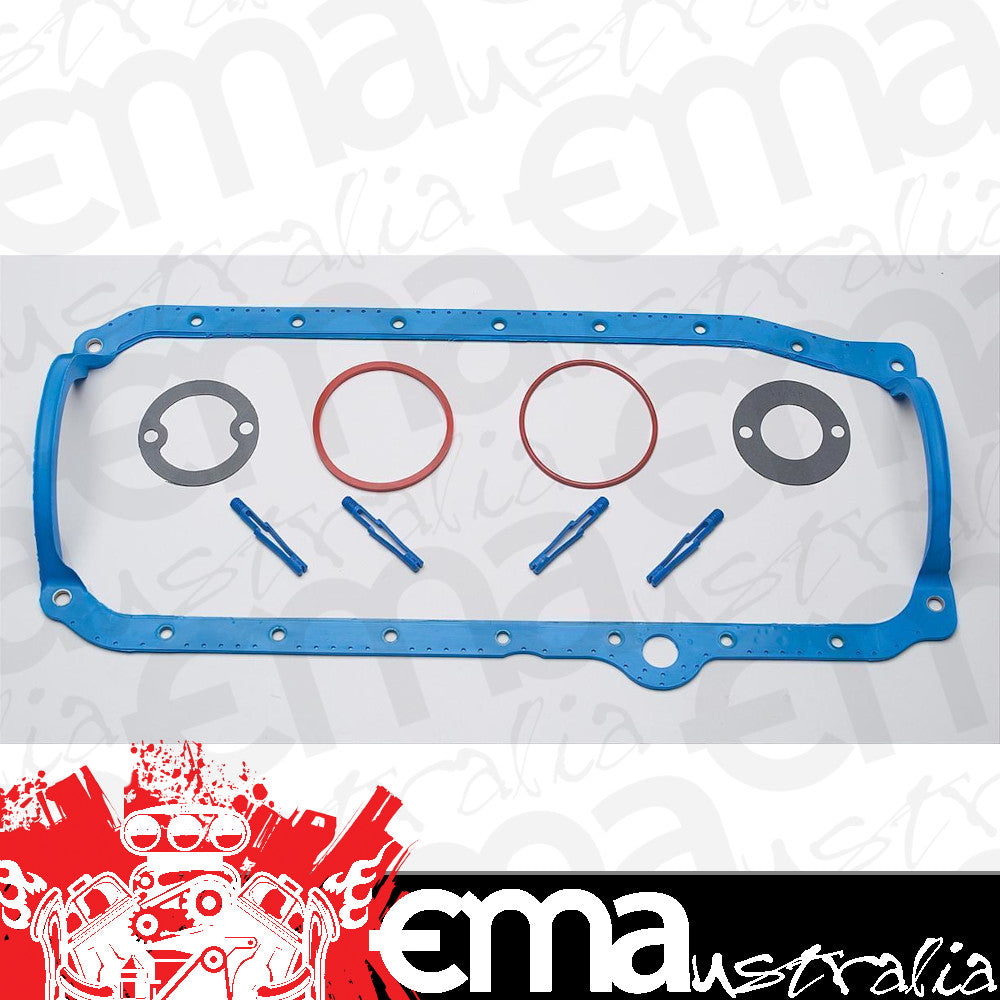 Fel-Pro Gaskets FEOS34500R 1 Piece Rubber/Steel Core Oil Pan Gasket Chev SB 5.0L/5.7L
