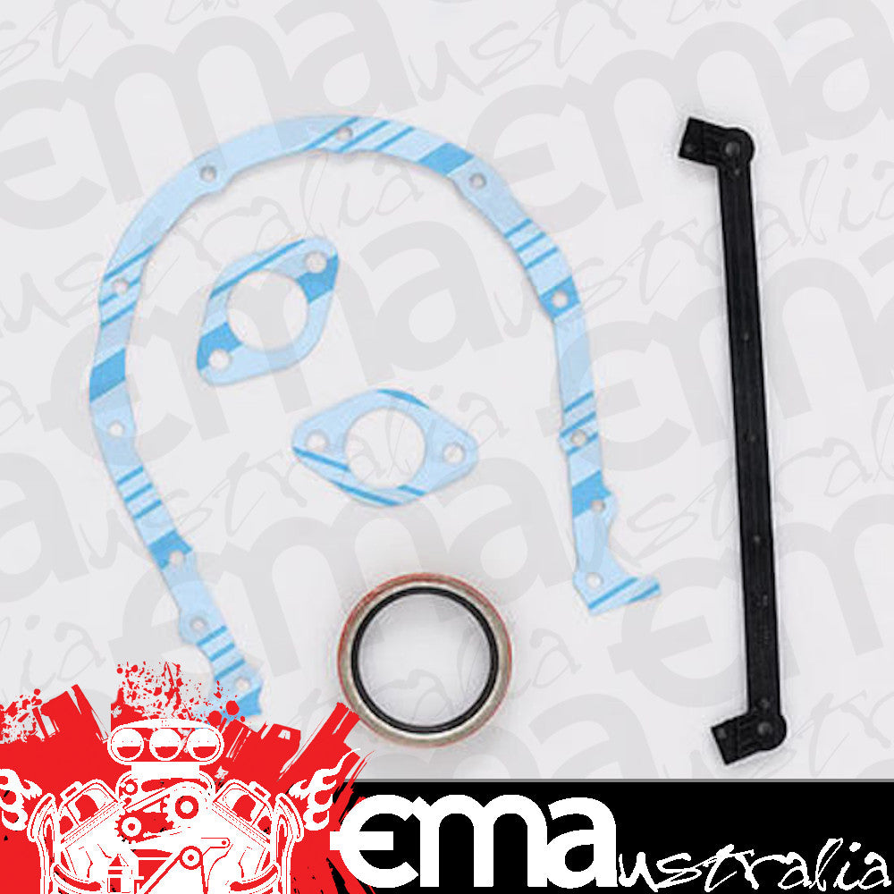 Suit Chevy big block Mark IV 396-454 C.I.D. & Gen V/VI 454 C.I.D. 1965-95 Chev BB Timing Cover Gasket Set Fel-Pro Gaskets FETCS45060
