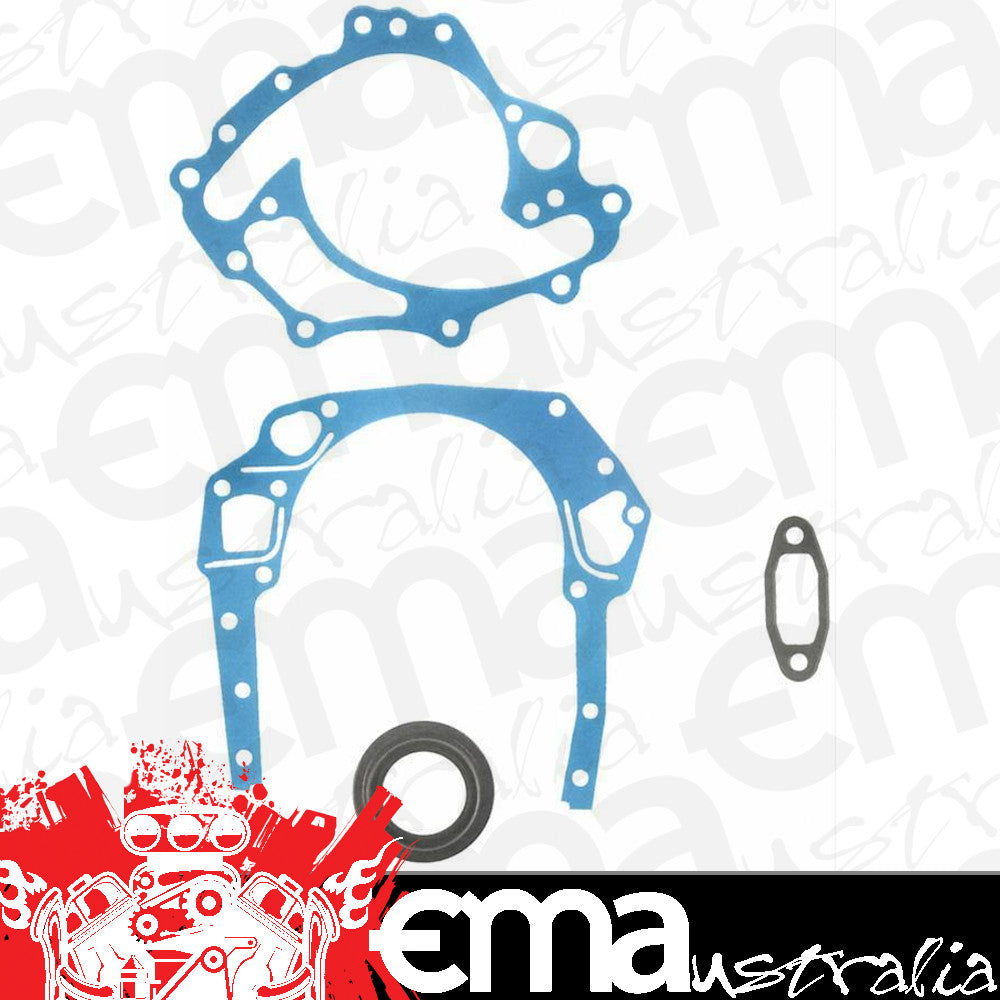 Suit Ford small block Cleveland 302-351 C.I.D 302-351C V8 Timing Cover Gasket Set Fel-Pro Gaskets FETCS45061