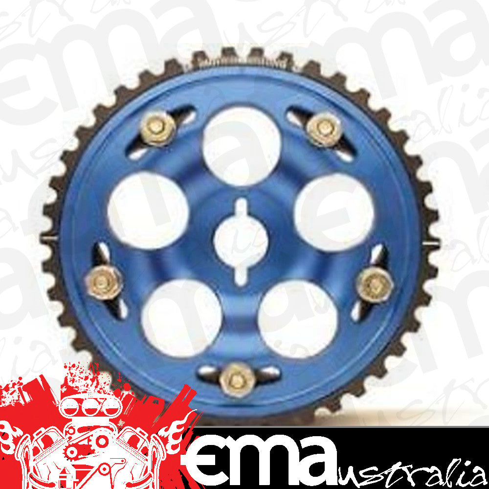 1988-2000 Honda Civic 1.5/1.6L (SOHC), 1992-97 Honda Del Sol 1.6L (SOHC), 1988-91 Honda CRX 1.5/1.6L (SOHC) Aluminium Adjustable Cam Gear Blue Fidanza FI986169