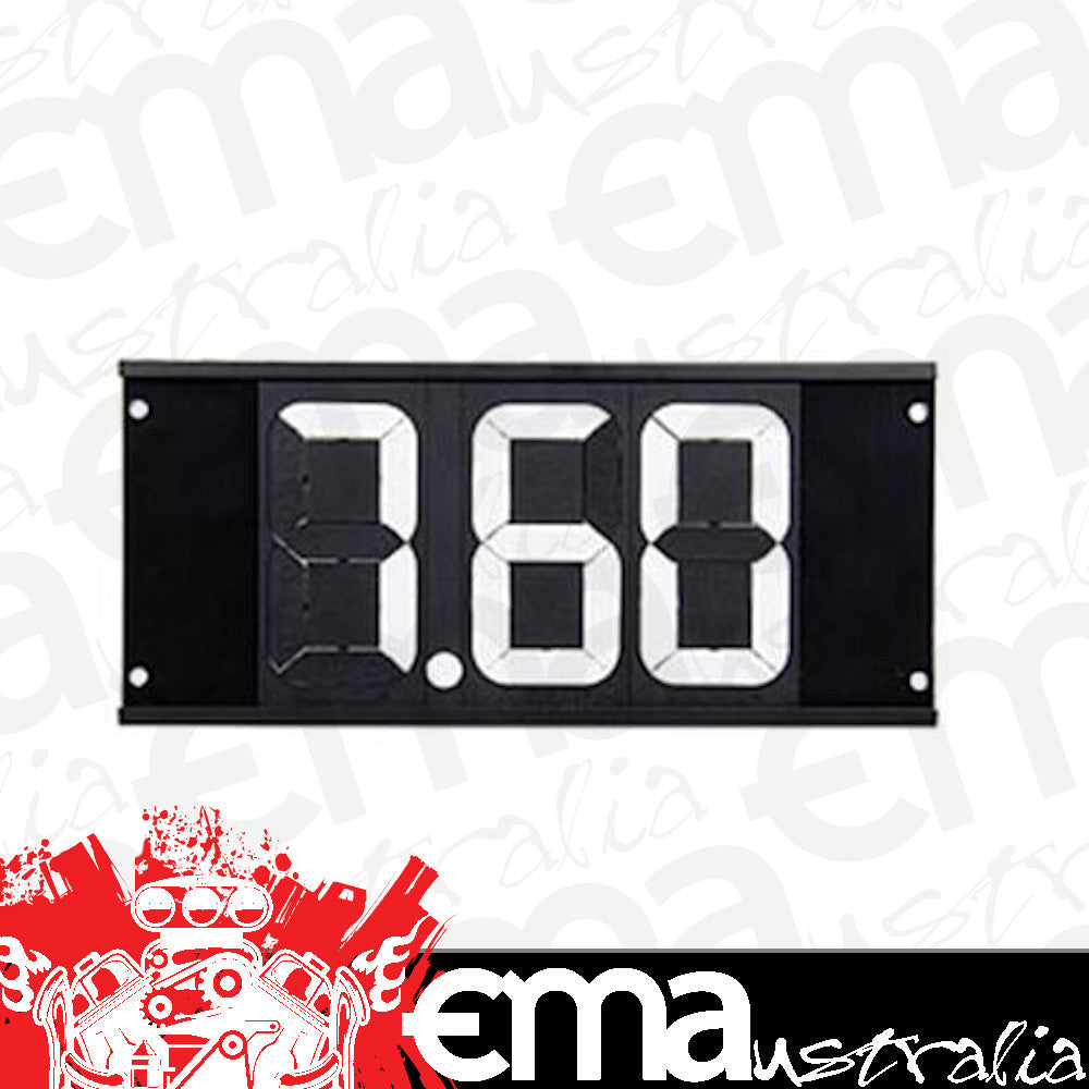 Flip-A-Dial FLIST327 Et Dial In Board 3 Digit w/ Mounting Holes 4" X 9" White Numbers