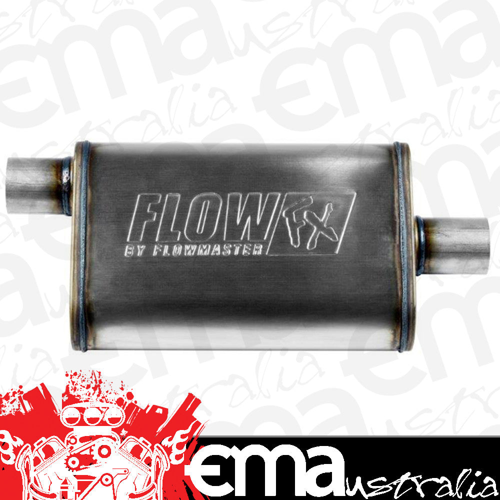 Flowmaster FLO71225 Flowfx Stainless Steel 2.25" Inlet X 2.25" Outlet Muffler Each