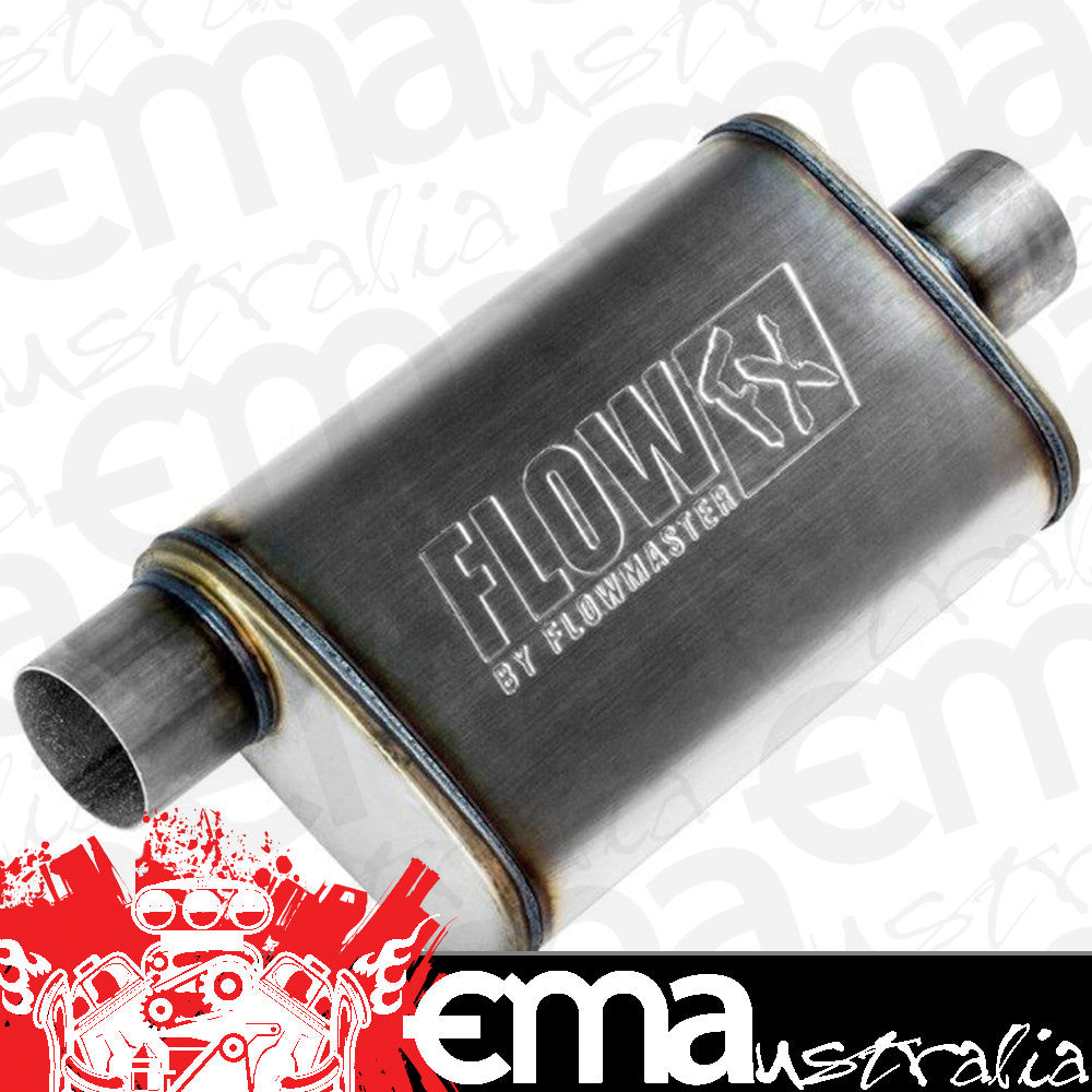 Flowmaster FLO71229 Flowfx Stainless Steel 3" Inlet X 3" Outlet, Muffler Each