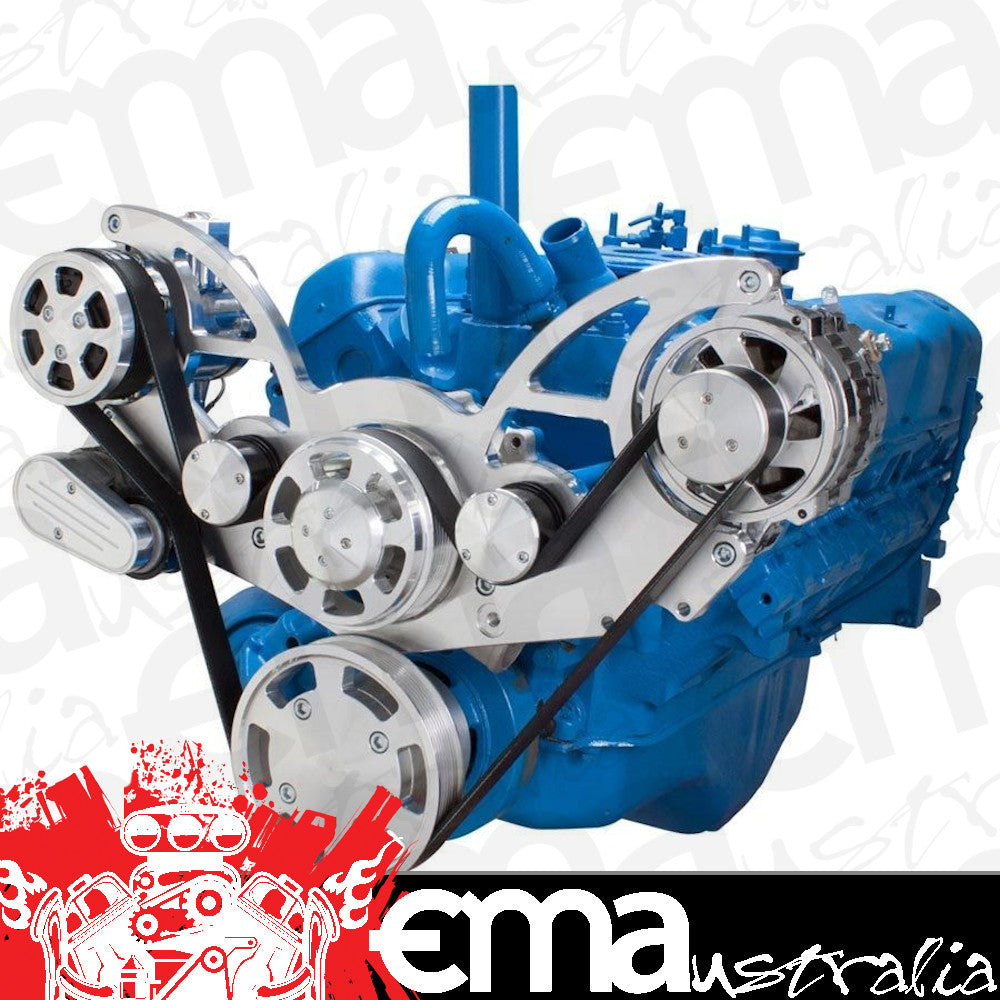 CVF 401-WRAPTOR-ACO Serpentine System for AMC Jeep 304 360 & 401 - AC & Alternator - All Inclusive