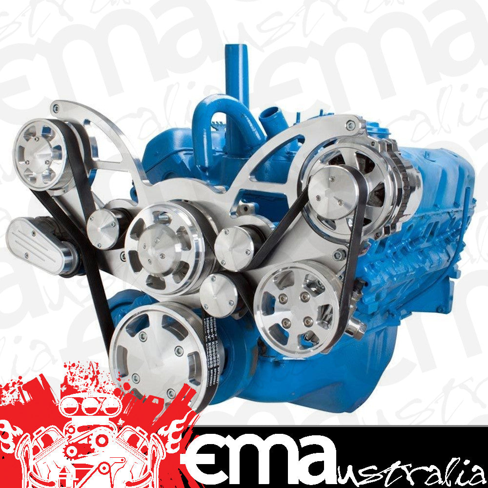 CVF 401-WRAPTOR-PS Serpentine System for AMC Jeep 304 360 & 401 - Power Steering & Alternator - All Inclusive
