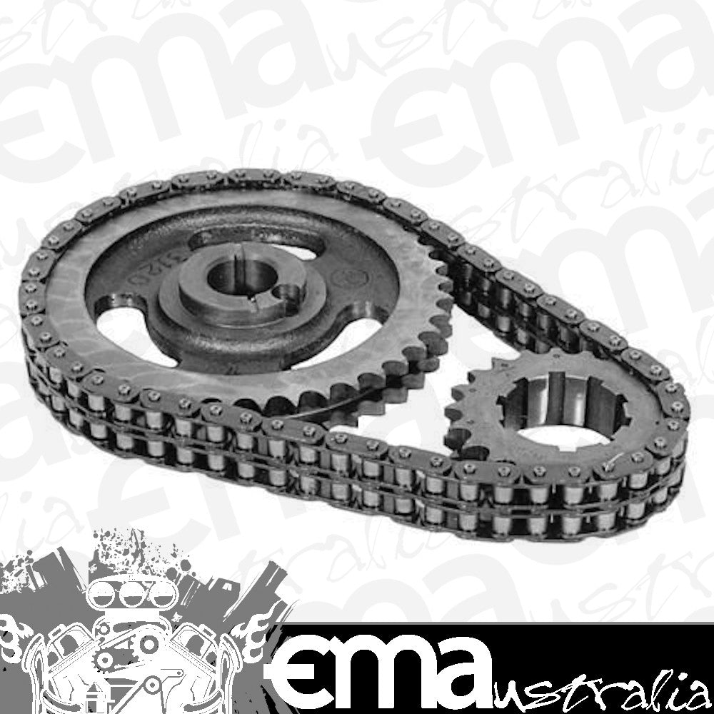 Fits Ford small block Windsor 302-351 C.I.D. V8 Racing Multi-Keyway Double Timing Chain Set For 302-351W Ford Racing Performance FMM-6268-A302