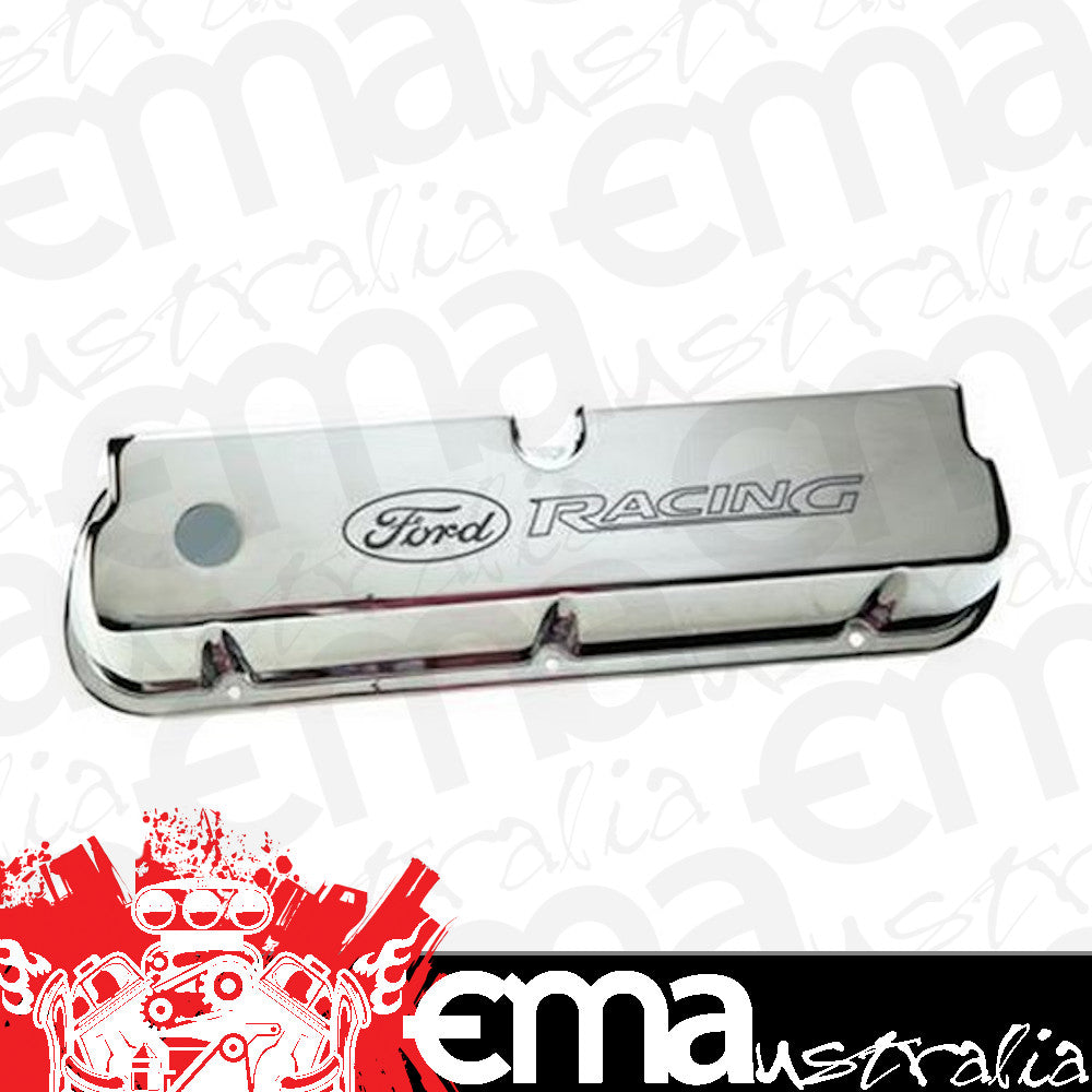 Ford small block Windsor 302-351 CID Racing Tall Alloy Laser Etched Valve Covers 302-351W Ford Racing Performance FMM-6582-LE302C