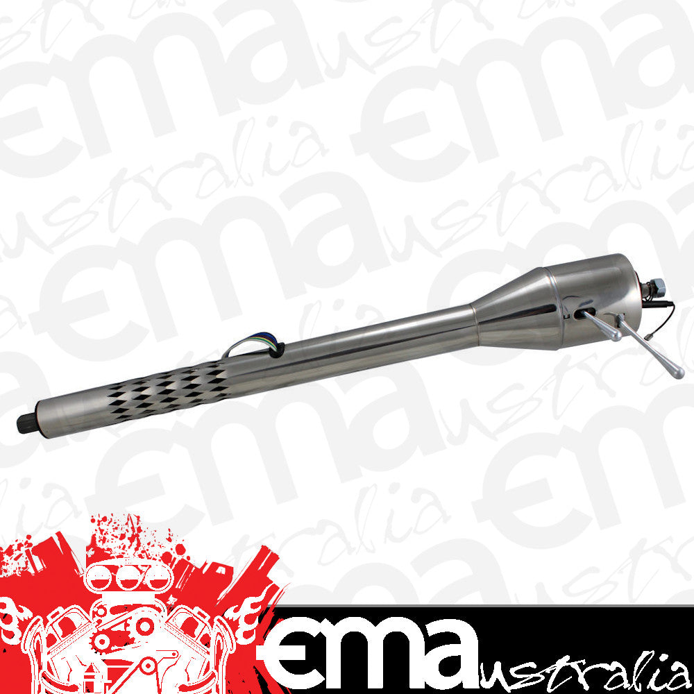 Flaming River FR20005SSLC 30" LASER CUT FLOOR SHIFT COLLAPSIBLE COLUMN W/2" OD -POLISHED FINISH
