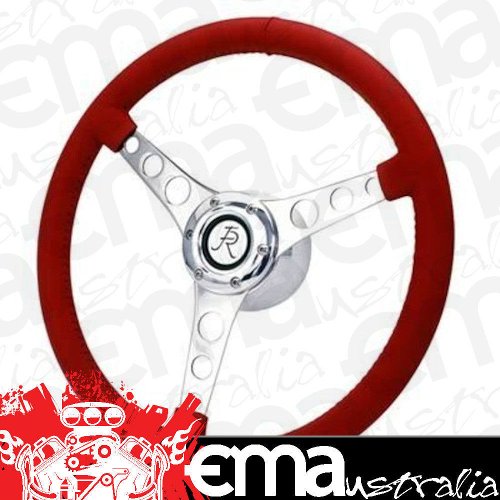 Flaming River FR20152RE LEATHER VETTE WHEEL - RED