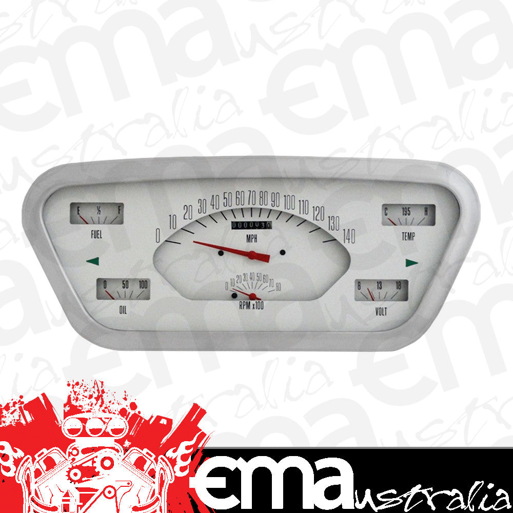 Classic Instruments FT53W White 1953 - 55 Ford F - 100 Truck Gauge Package