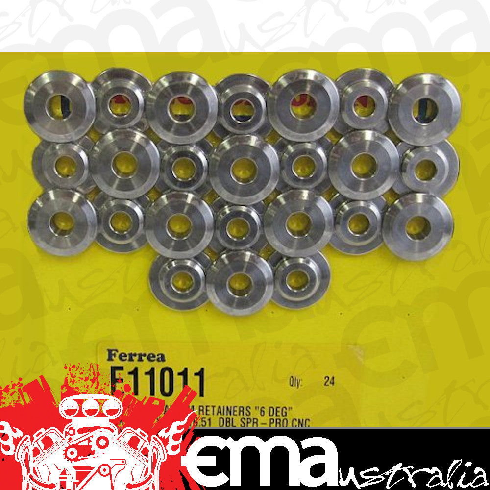 Titanium Retainer for Honda (24pk) (6mm Valve Stem Size 25.4mm Dia 16.51mm Inn Step Dia) (FVE11011-24)