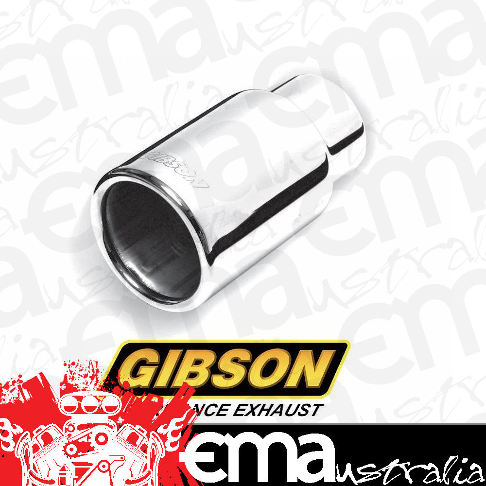 Gibson GIB500377 3" S/S Exhaust Tip Rolled Straight Edge Polished 2.25" Inlet
