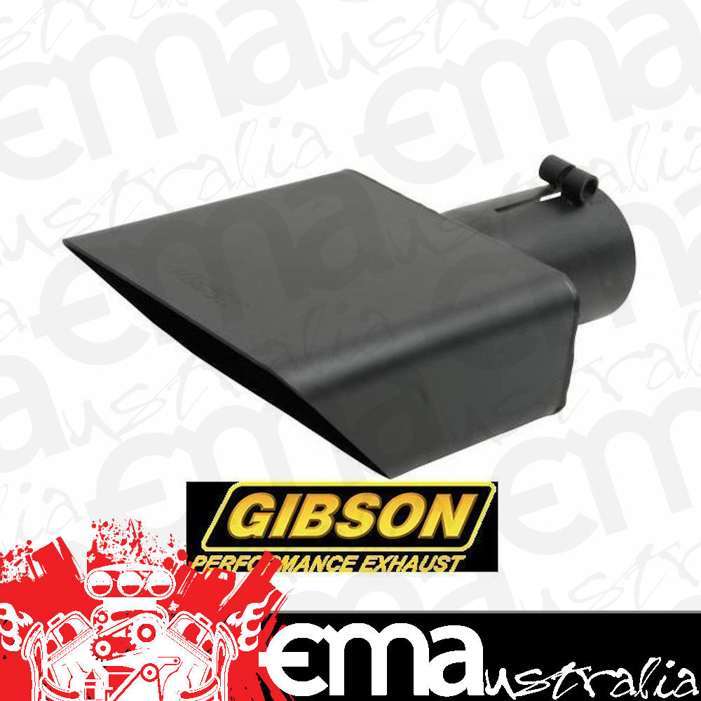 Gibson GIB500432-B S/Steel Sport Exhaust Tip Black 2.5" Inlet 6" X 2.75" Outlet