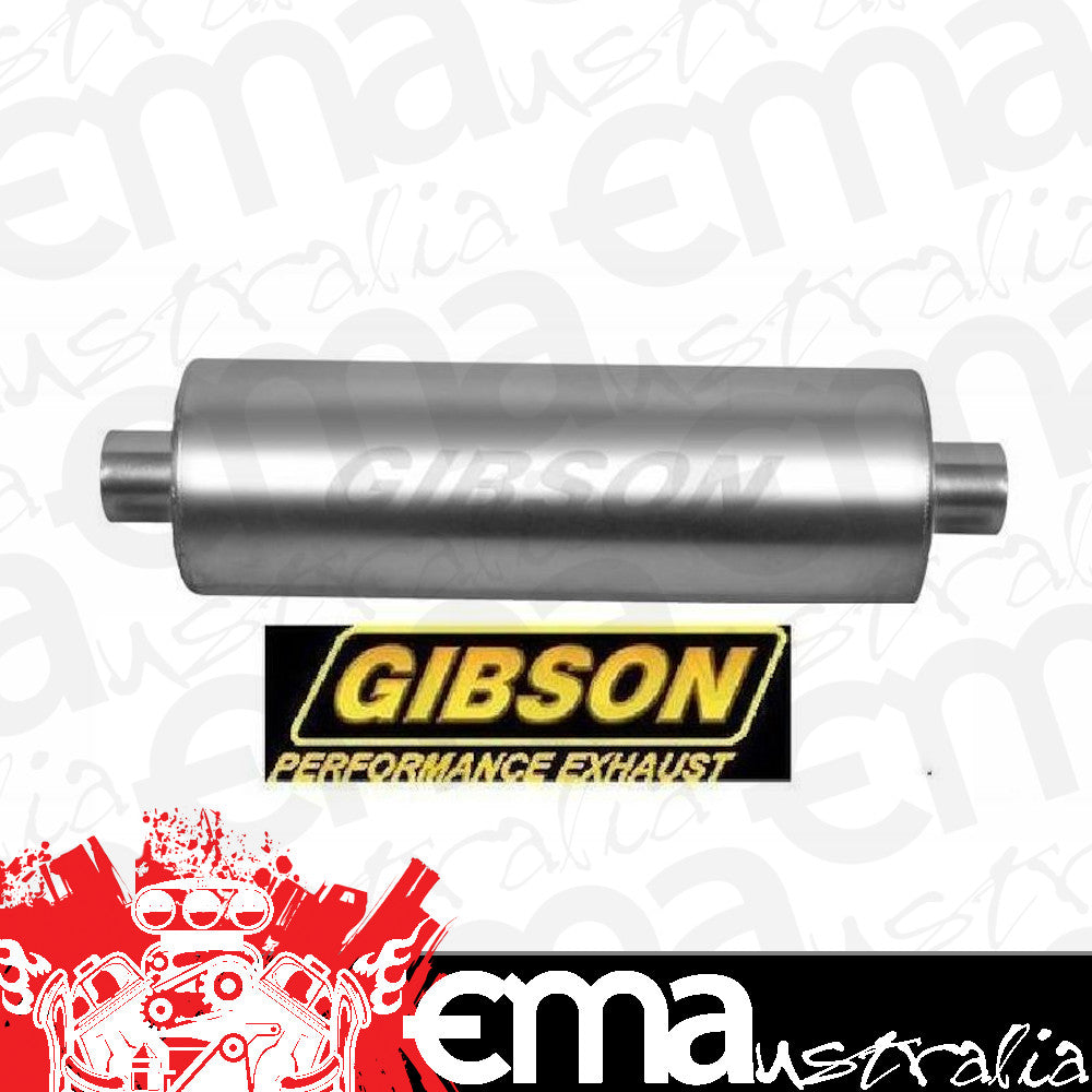 Gibson GIBB420887 Superflow S/ Steel 3" Round Muffler Natural 8" Dia X 28" Long