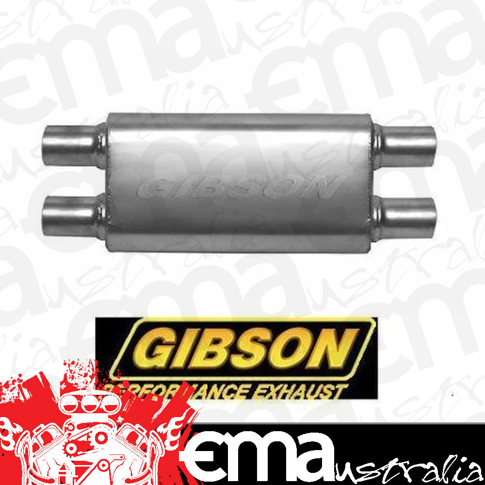 Gibson GIBB55114S Superflow Stainless Steel 3" Dual/Dual Muffler Reversible 24"