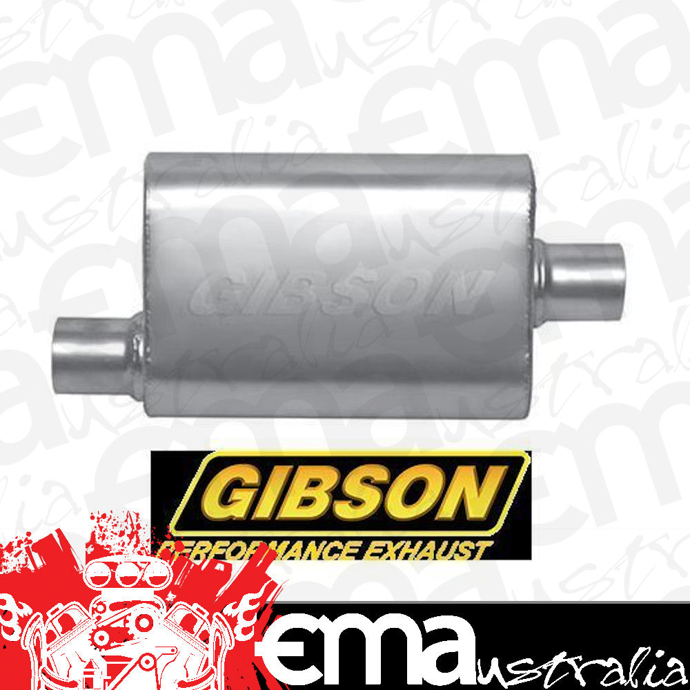 Gibson GIBBM0100 Mwa Stainless Steel 2.25" Muffler Offset/Center Non Directional