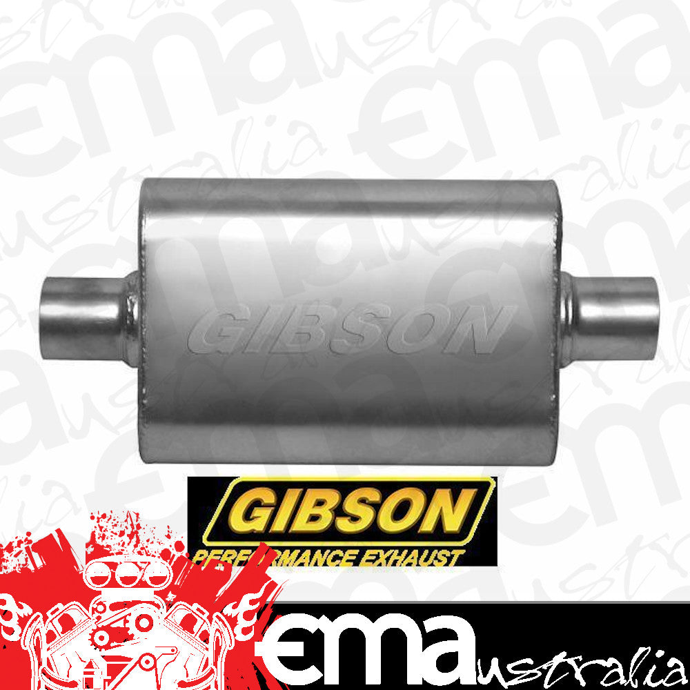 Gibson GIBBM0106 Mwa Stainless Steel 2.25" Muffler Center/Center Non Directional