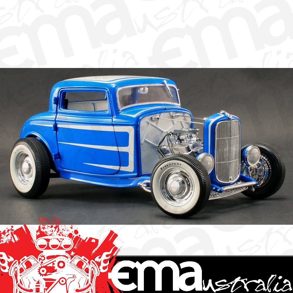 Acme Trading Company GMPA1805008 1:18 Diecast Blue Grand National 1932 Ford 3 Window Coupe