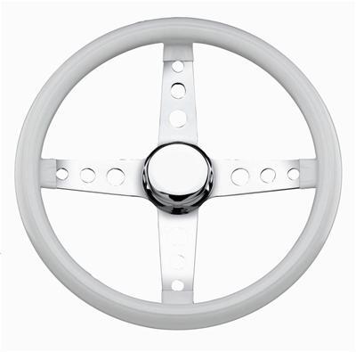 Grant GR571 Cruisin' Steering Wheel Vinyl White Grip 4-Spoke 13.5" Diameter 3-Bolt