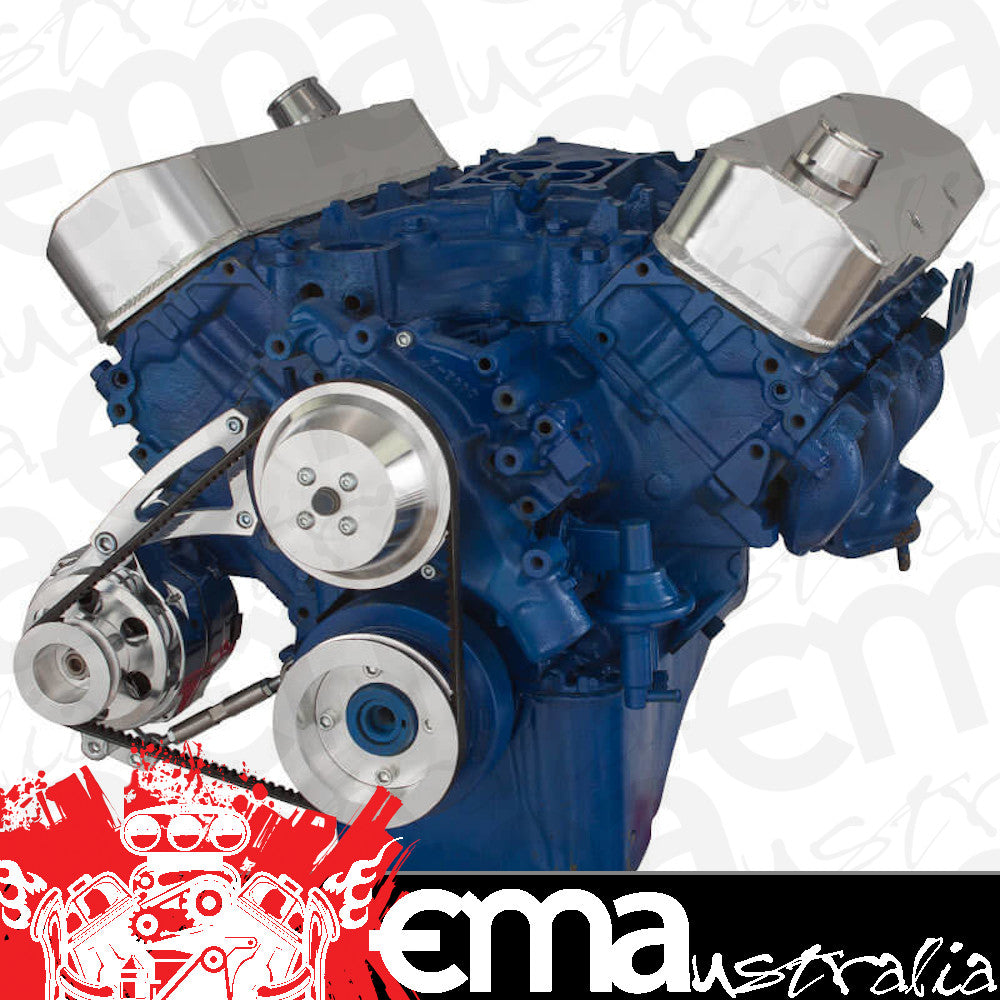 CVF Racing CVF-460-ALT-SYSTEM-L 460-ALT-SYSTEM-L Ford 429-460 Pulley System Low Mount Alternator