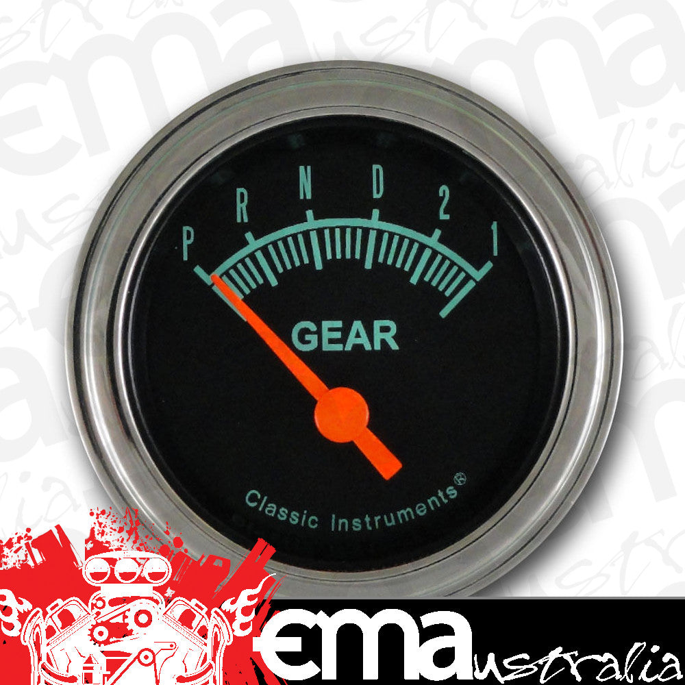 Classic Instruments GS07SLF G-Stock - Gear Indicator Gauge no Overdrive 2-1/8"