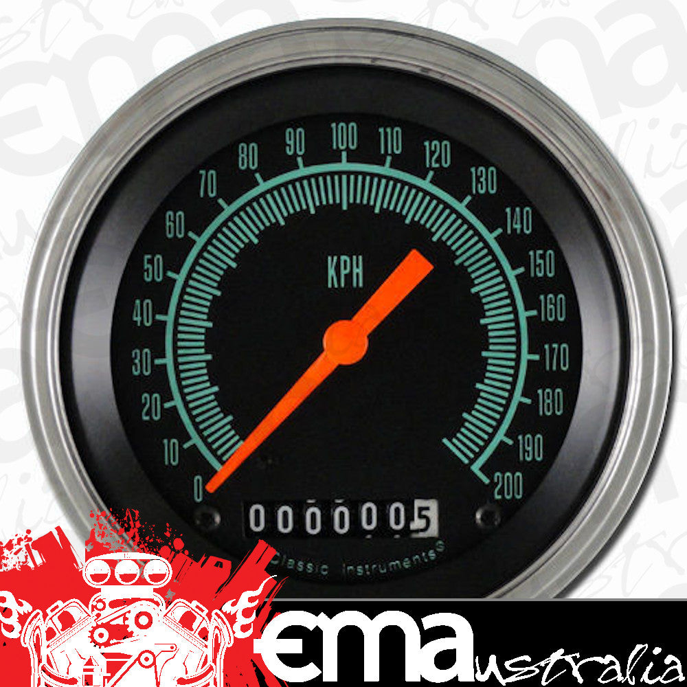 Classic Instruments GS58SLF G-Stock - Speedometer Gauge 4-5/8" (stock KPH)
