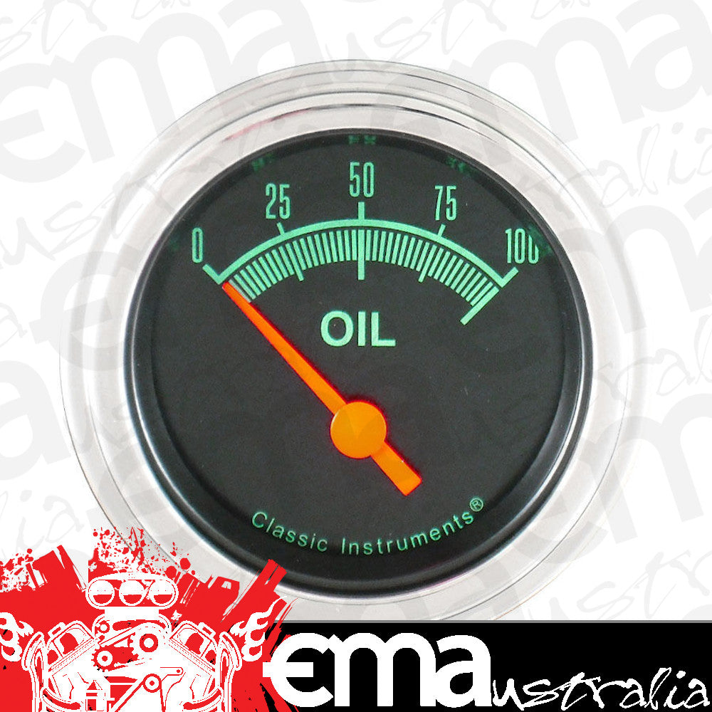 Classic Instruments GS81SLF G-Stock - Oil Pressure Gauge 2-1/8"
