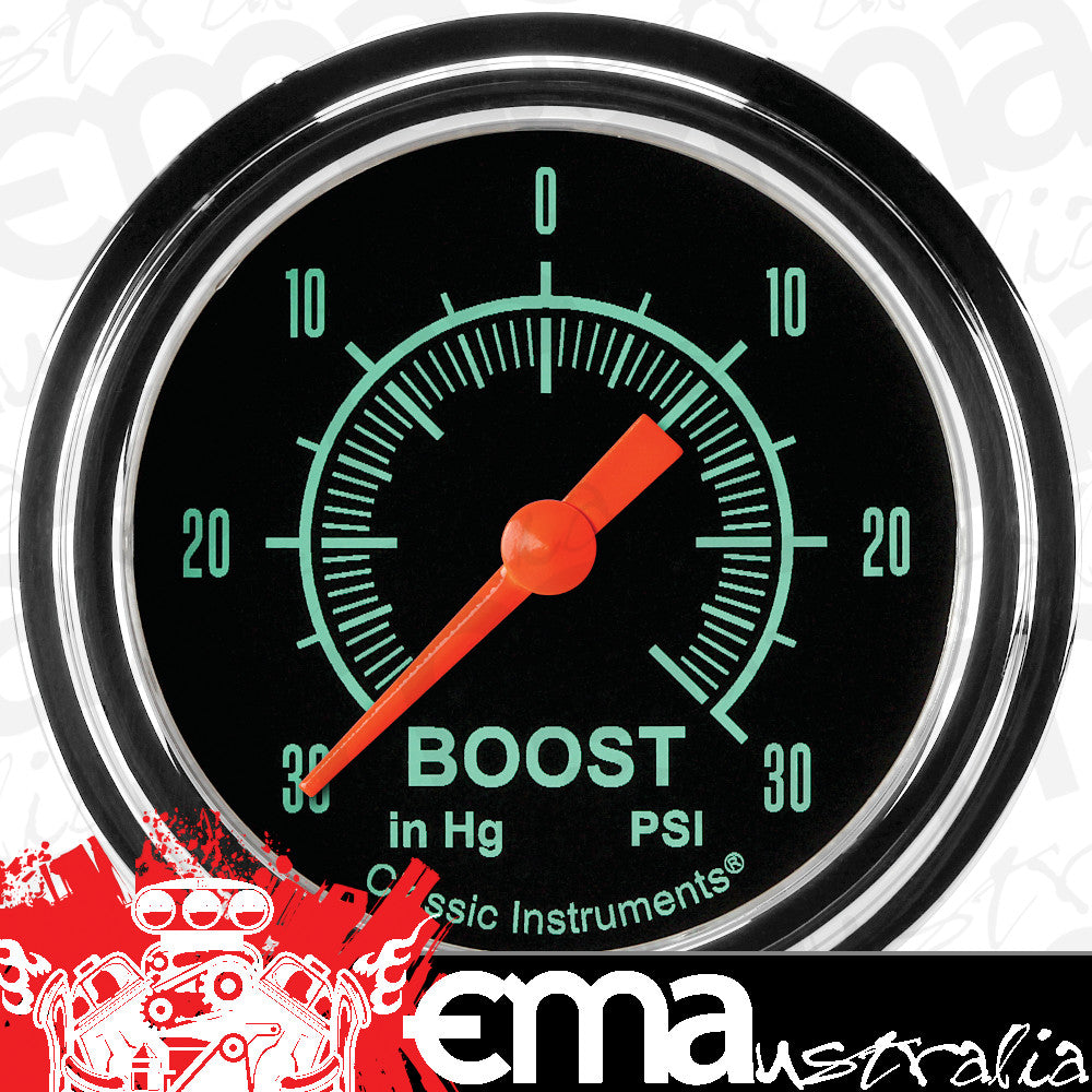Classic Instruments GS341SLF G-Stock 2 5/8" Boost/Vac Gauge