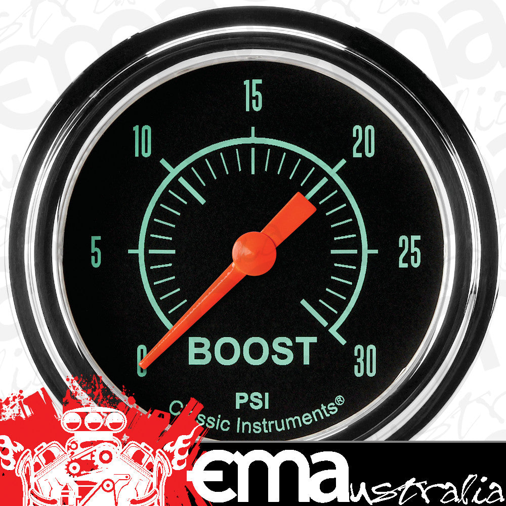 Classic Instruments GS342SLF G-Stock 2 5/8" Boost Gauge, 30 psi