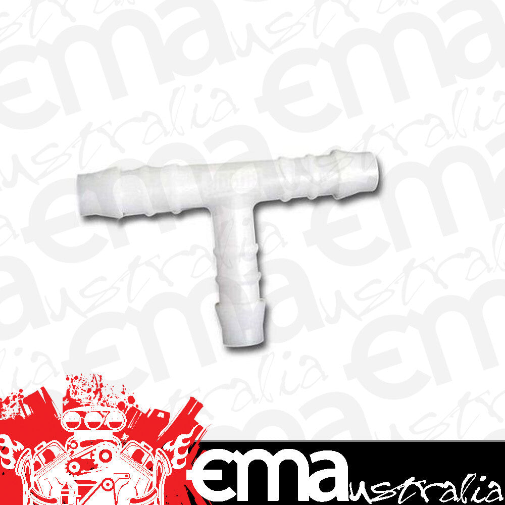 Goss GT01 Plastic T-Pieces 3mm 1/8" Suits Air Water Vacuum Hose 1 Pair